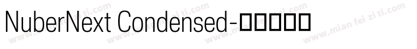 NuberNext Condensed字体转换